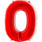 Preview: Zahl 0 Rot -  5 Stück