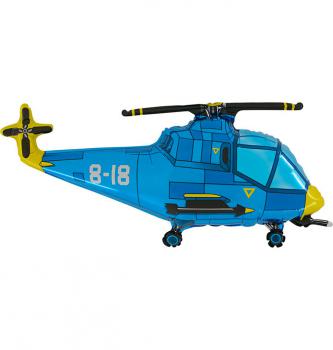 N 641 Helicopter blau 10 Stk
