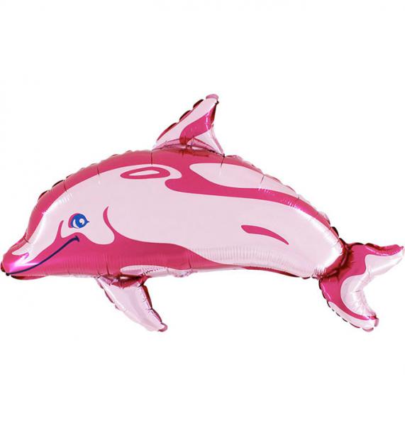 640 Nr.9   Delfin rosa  Stabballon   10 Stk