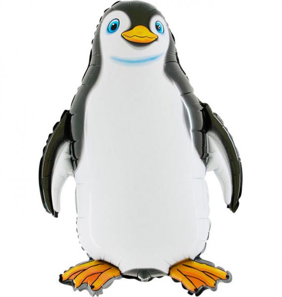 640 Nr.42 Pinguin schwarz  Stabballon