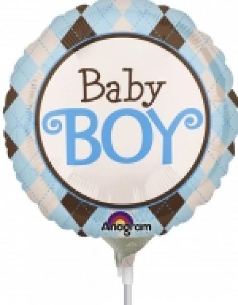 688 A Baby Boy Stabballon 10 Stück