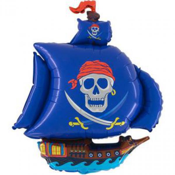 N 652 A Piratenschiff Blau 10 Stk